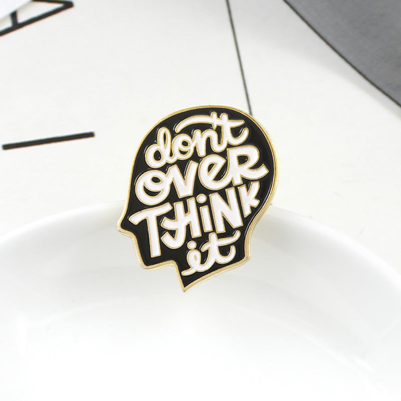 Creative Alloy Pin for Mental Health Awareness