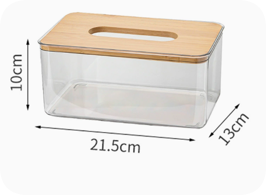 Transparent Tissue Box Holder for Home and Office