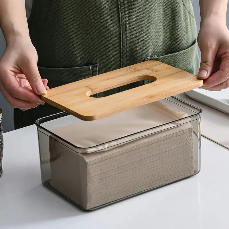 Transparent Tissue Box Holder for Home and Office