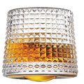 Thick Crystal Whiskey Glasses with Spinning Tops Design