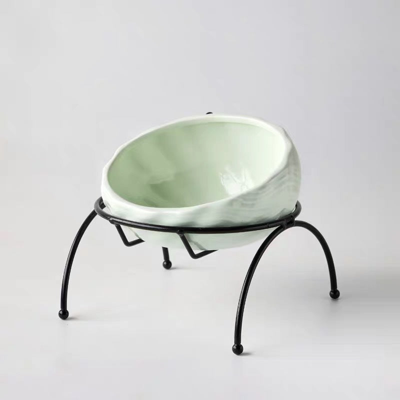 Pet Supplies Elevated Cat and Dog Bowls with Slant Design