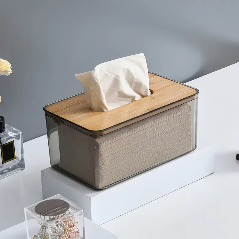 Transparent Tissue Box Holder for Home and Office